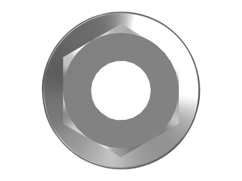 Шестигранная фланцевая гайка M8x1