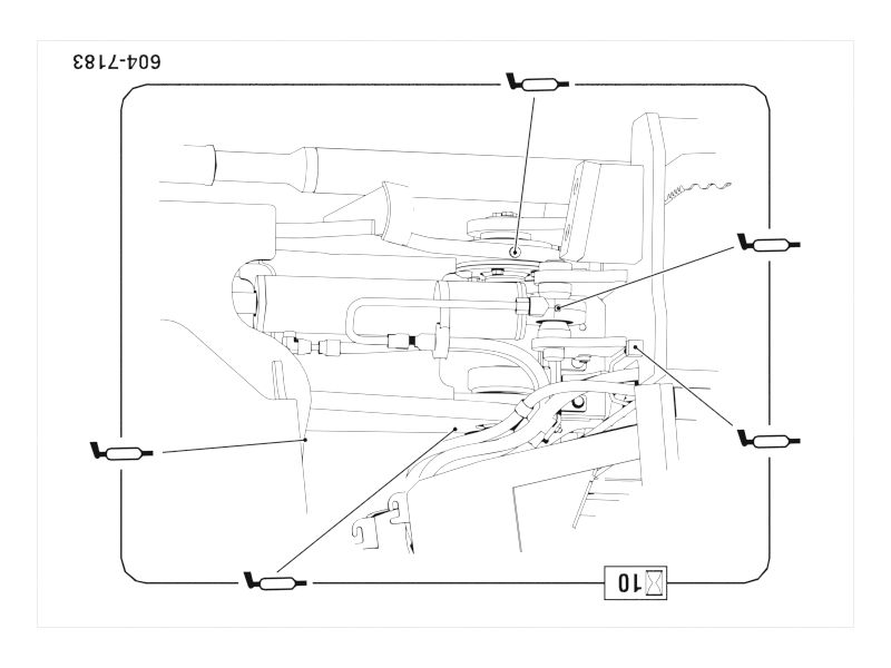 Наклейка с информацией о смазке