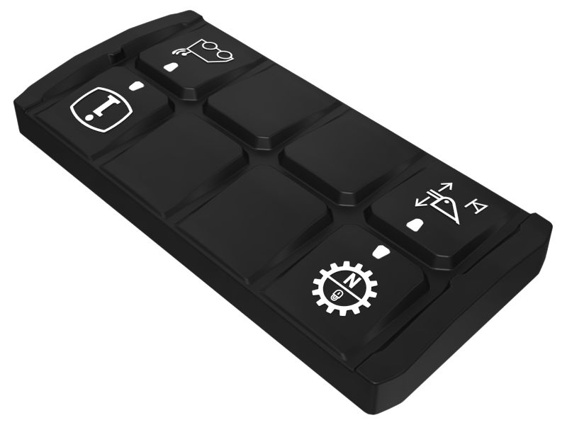 572-9698: Нижний клавиатурный блок на 8 кнопок