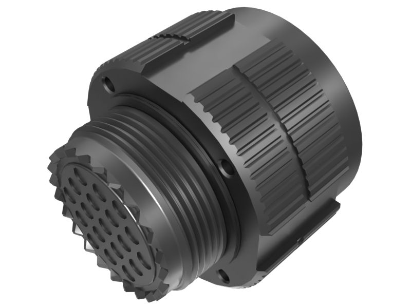 606-0995: 19 Pin Straight Connector Plug