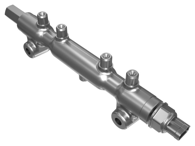 621-0761: 4 Cylinder Fuel Injector Rail