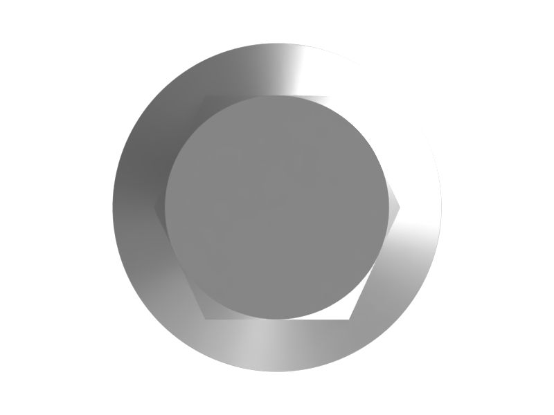 Болт с шестигранной головкой фланца M15