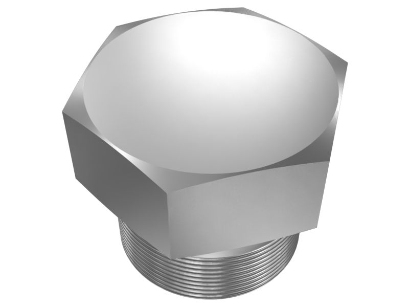 Заглушка с цилиндрической резьбой и уплотнительным кольцом