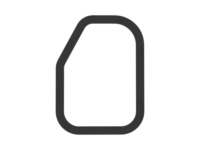 Уплотнение воздуховода кондиционера кабины толщиной 8 мм