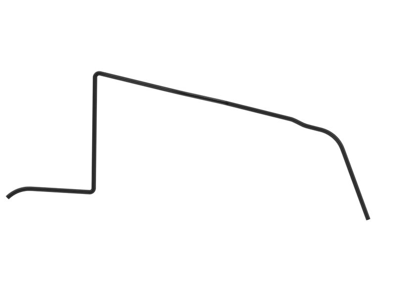 Левое уплотнение капота двигателя