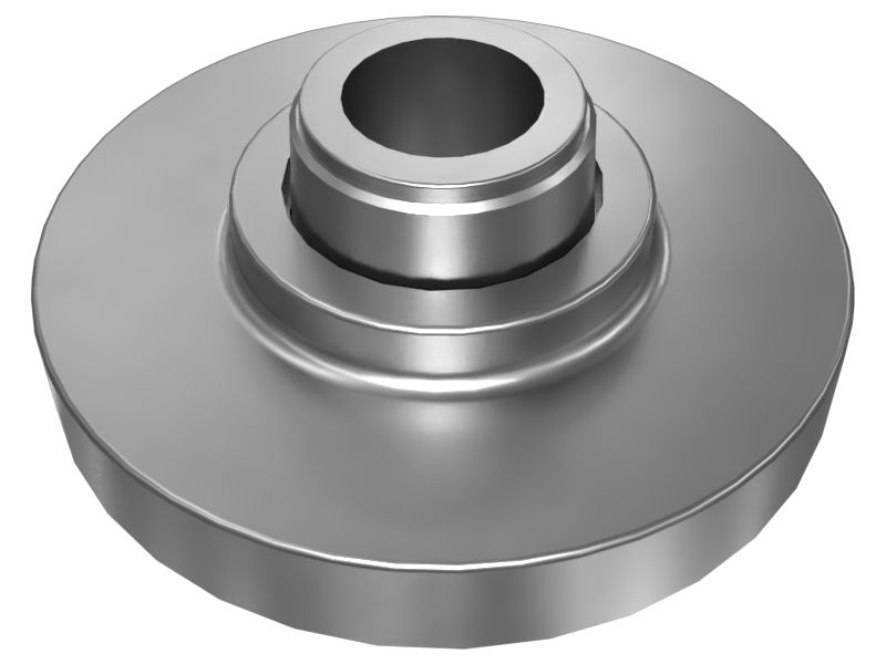 459-8763: Cylinder Flat Base