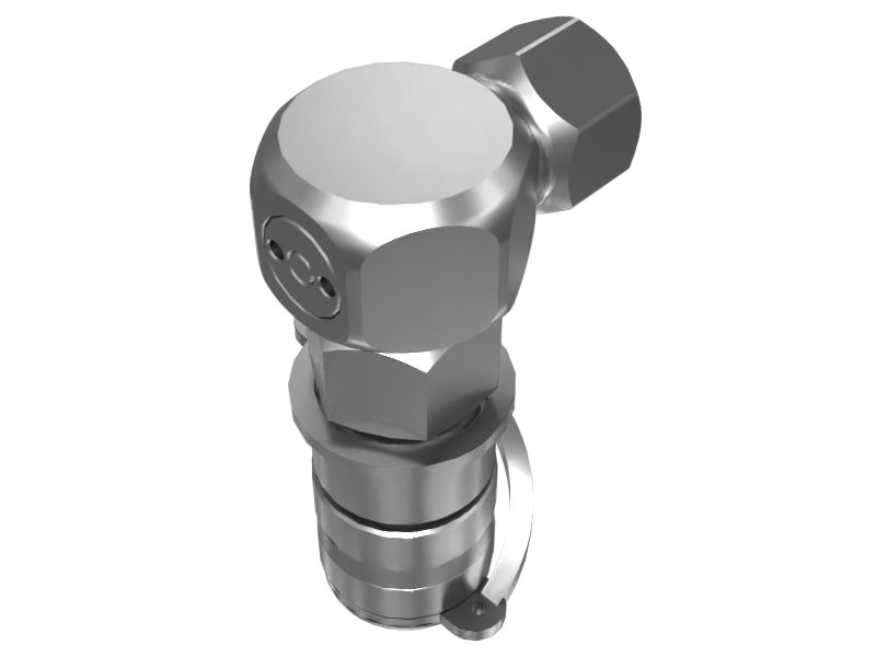90-Degrees Quick Disconnect Swivel Coupler