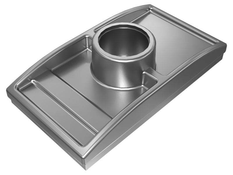 459-8761: 4.58 Metric Ton Flat Base