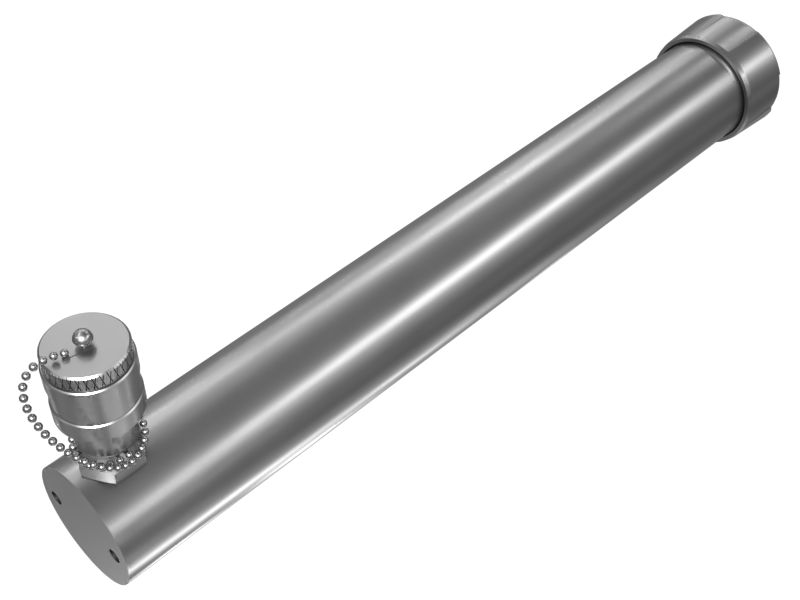 455-1818: 355.6mm Stroke Single Acting Hydraulic Cylinder