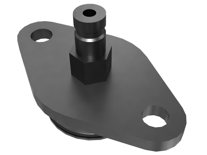 514-4581: High Pressure Fuel Rail Flushing Plug