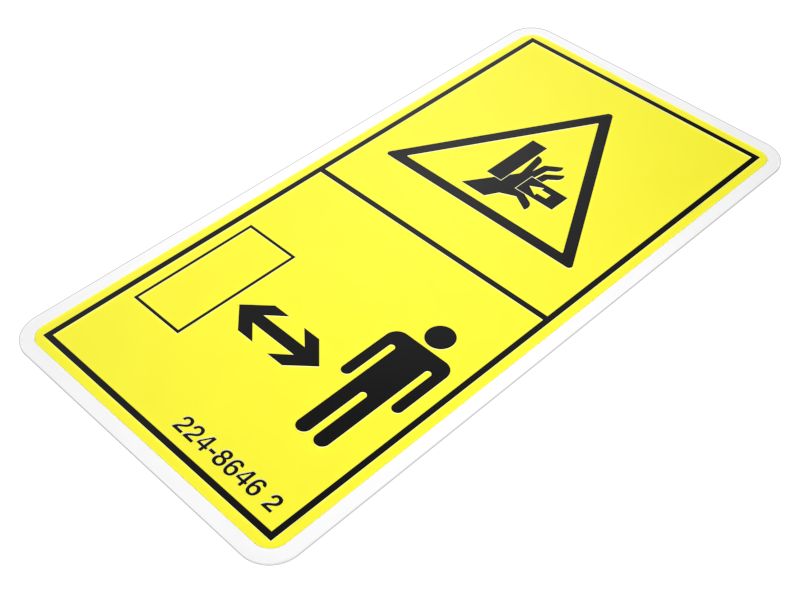 224-8646: Crush Hazard Warning Film