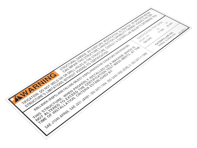 150-4260: PLATE-ROPS/F | CATCorp