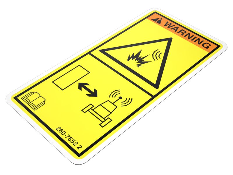 260-7652: Warning Film Label