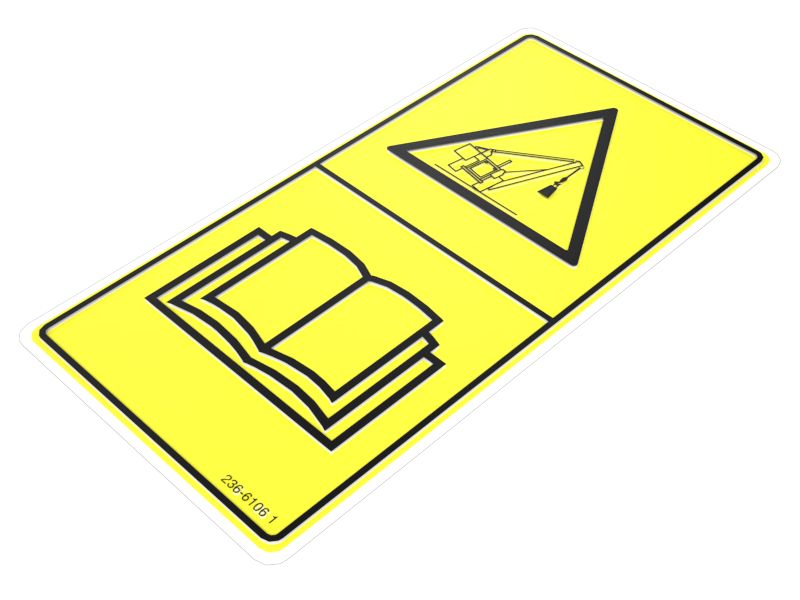 236-6106: Warning Film Label | CATCorp