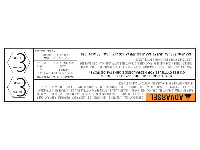 104-6394: PLATE ROPS/F | CATCorp
