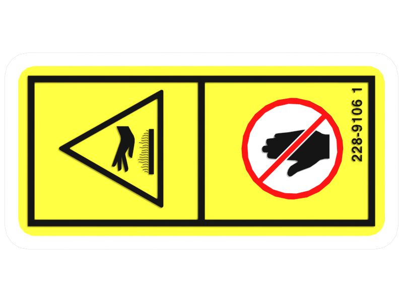 228-9106: Hot Surface Warning Film 2289106 купить