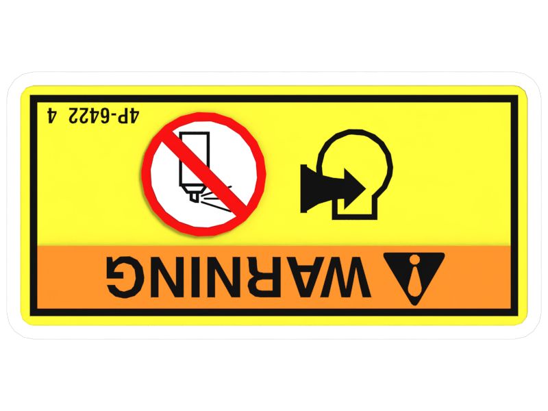 4P-6422: Air Intake Warning Film Label | Cat® Parts Store