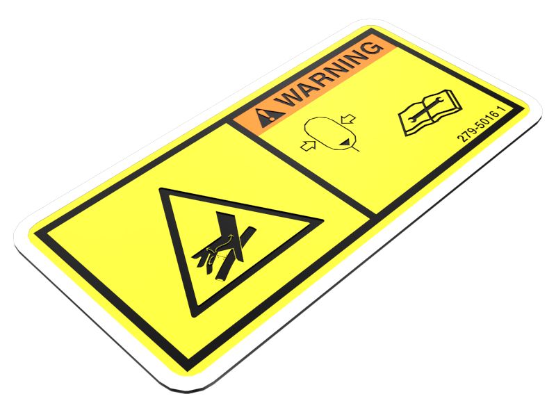 279-5016: High Pressure Cylinder Warning Film