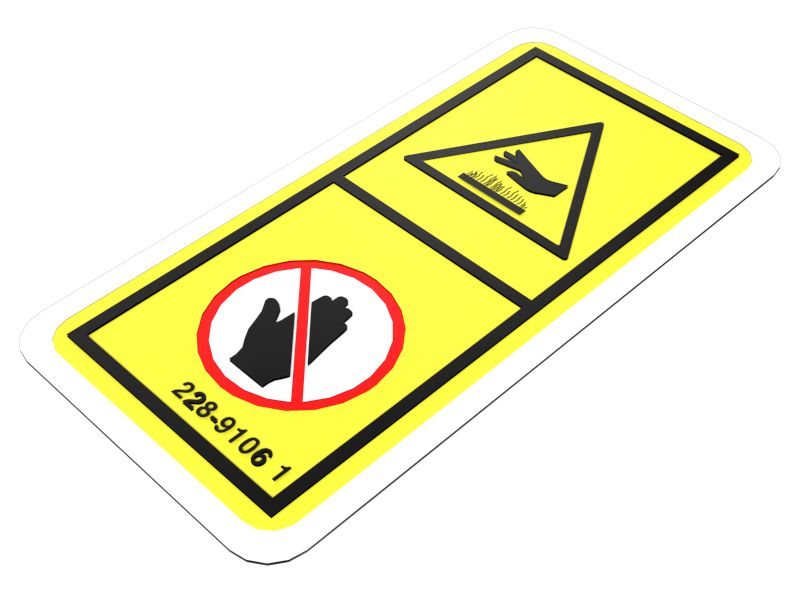 228-9106: Hot Surface Warning Film 2289106 купить