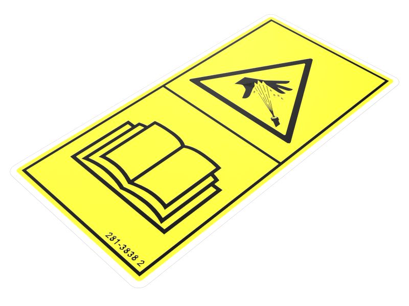281-3838: Warning Film Label | CATCorp