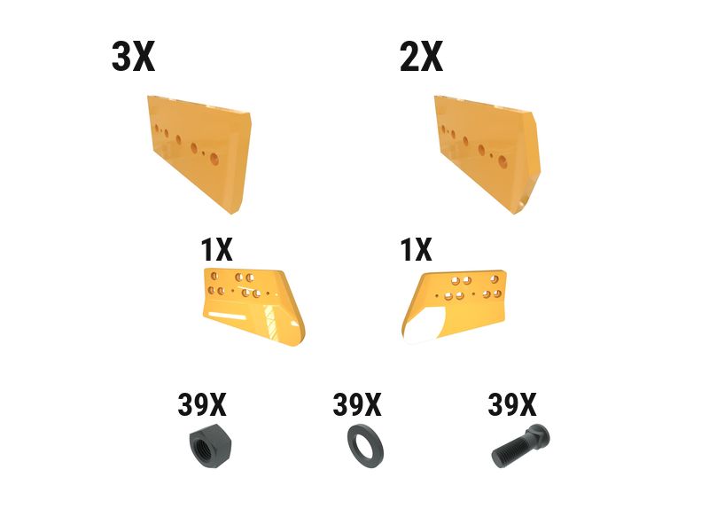 621-2831: 60 Mm HC Dozer Edge Kit 6212831 Caterpillar