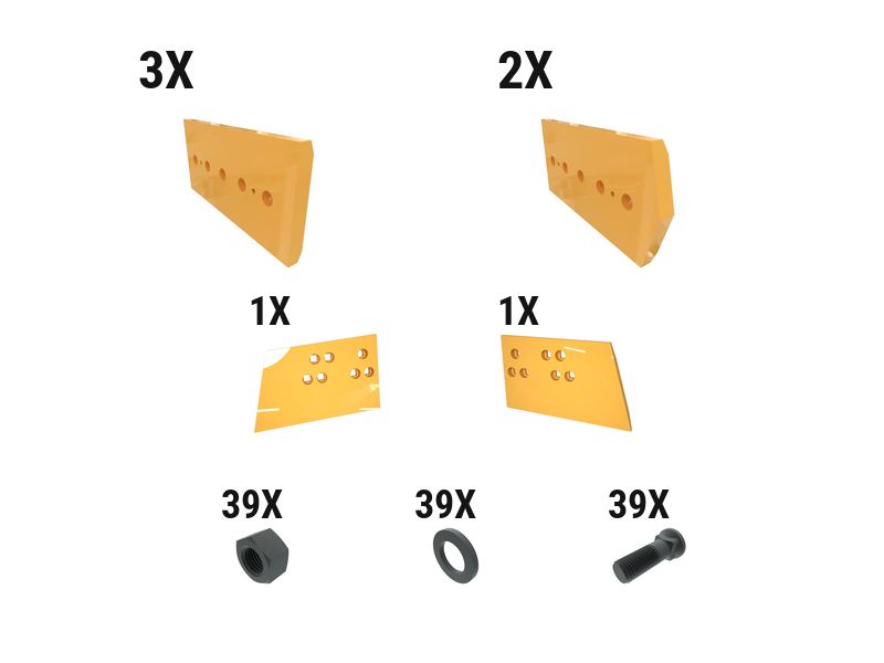 621-2834: 60 Mm Utility Dozer Edge Kit 6212834 Caterpillar