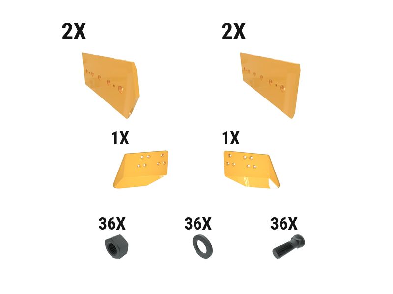 621-2819: 35 Mm HC Dozer Edge Kit 6212819 купить