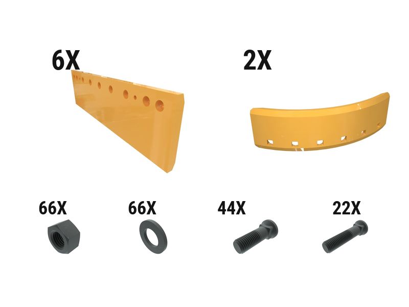 619-7290: 45 Mm Flat Grader Edge Kit 6197290 купить