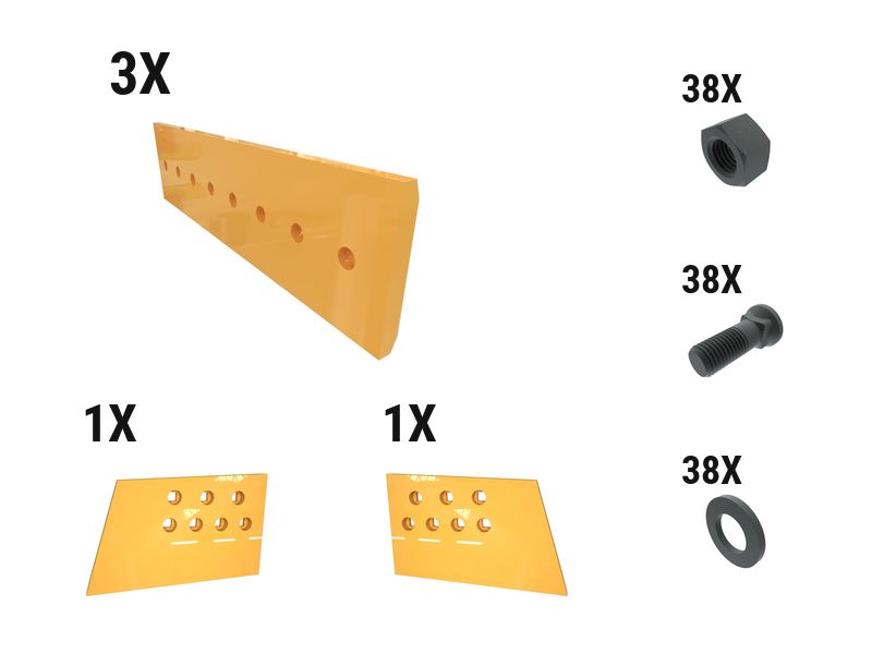 621-2764: 45 Mm Utility Dozer Edge Kit 6212764 купить