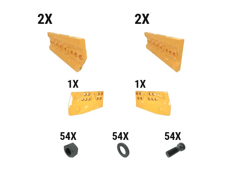 620-1903: 80 Mm HA Dozer Edge Kit 6201903 Caterpillar