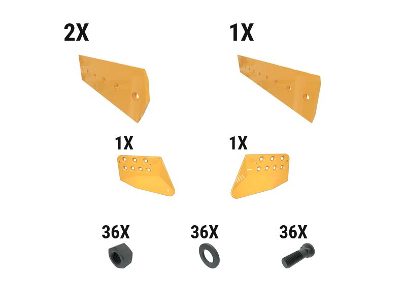 621-2740: 25 Mm GP Dozer Edge Kit 6212740 Caterpillar