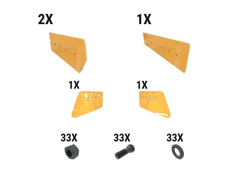 621-2776: 28 Mm GP Dozer Edge Kit 6212776 купить