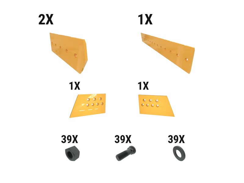 621-2813: 28 Mm Level Cut Dozer Edge Kit 6212813 Caterpillar
