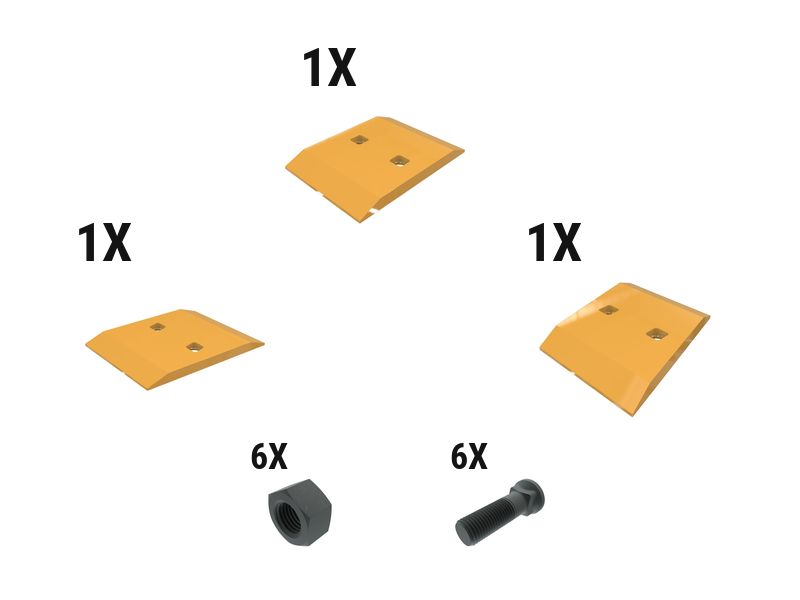 597-6615: 30 Mm Bolt-on Segment Kit - Qty 3 5976615 купить