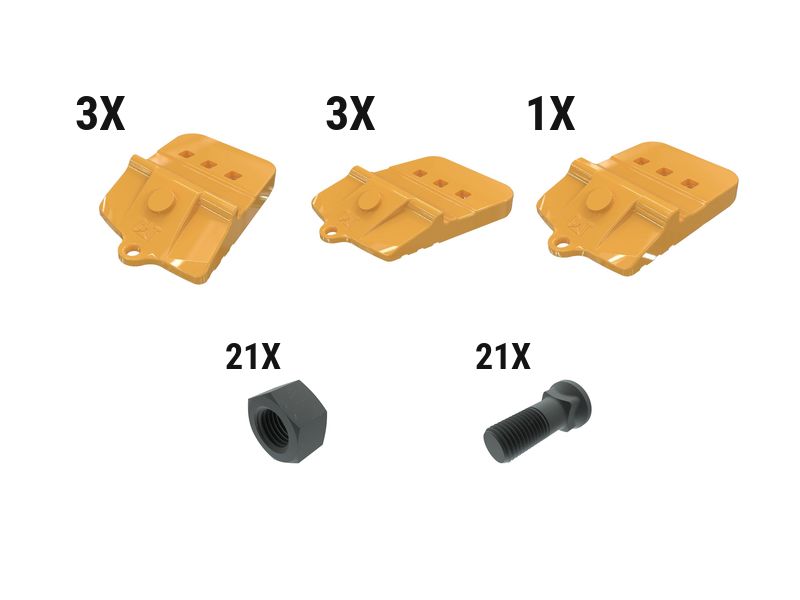 597-6827: 60 Mm Bolt-on Half Arrow Kit - Qty 7 5976827 купить