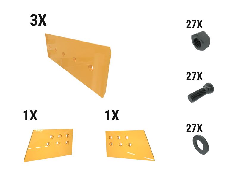621-2683: 19 Mm Level Cut Dozer Edge Kit 6212683 Caterpillar