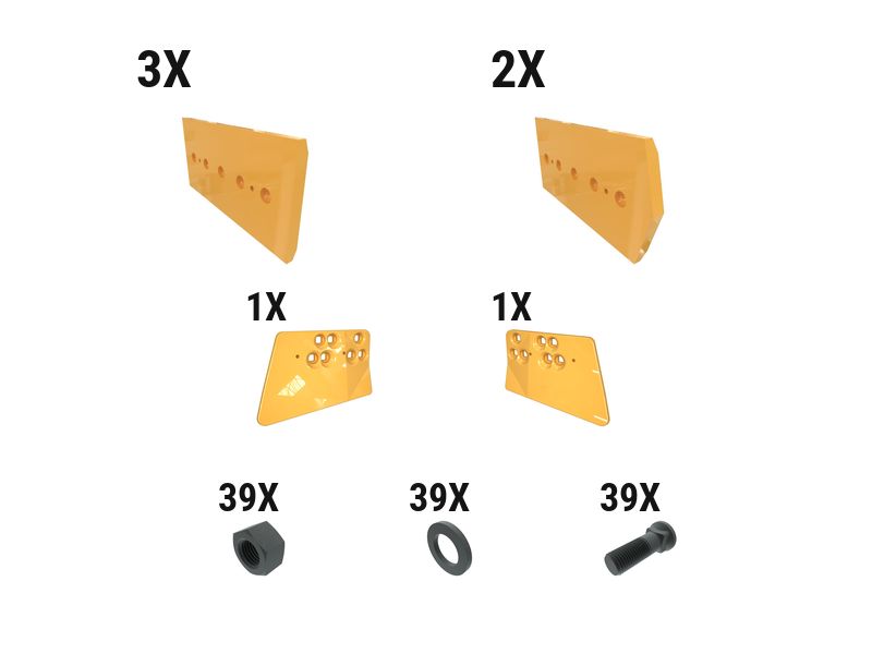621-2827: 45 Mm EWL Dozer Edge Kit 6212827 Caterpillar