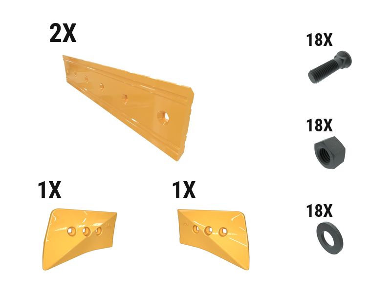 620-1925: 21 Mm Firstcut Dozer Edge Kit 6201925 Caterpillar