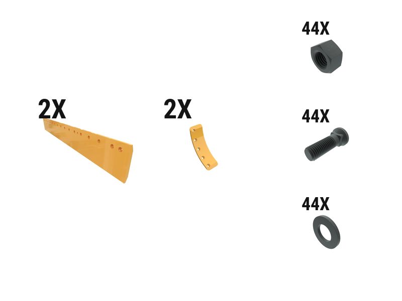 597-8436: 35 Mm Flat Grader Edge Kit 5978436 купить