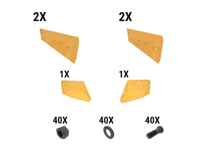 621-2736: 25 Mm GP Dozer Edge Kit 6212736 купить