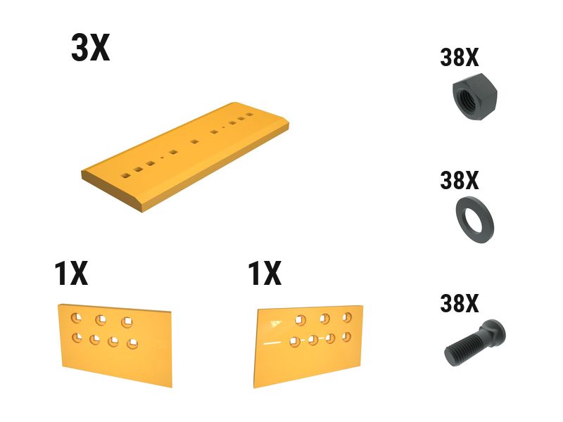621-2735: 35 Mm Utility Dozer Edge Kit 6212735 Caterpillar