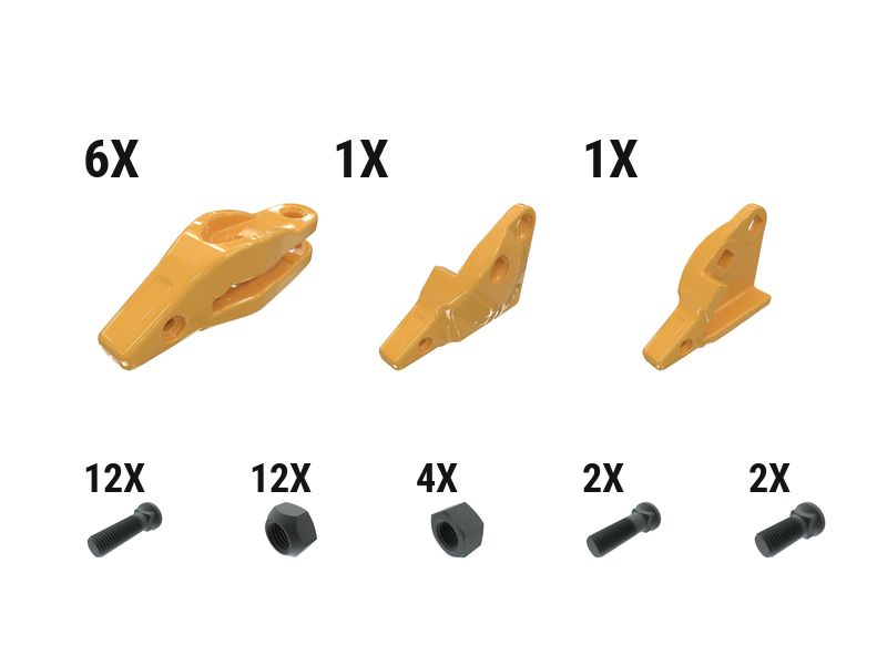 627-2274: Bolt-on J300 2 Strap Adapter Kit - Qty 8 6272274 Caterpillar