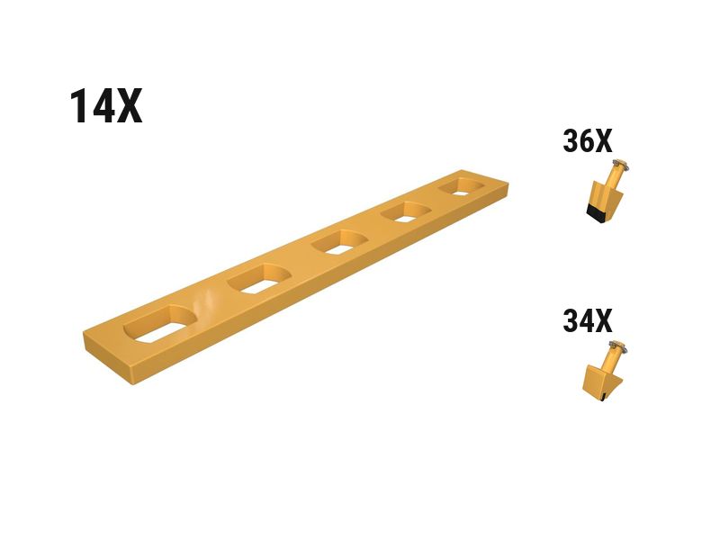 597-8357: Wide Mining/snowbit Graderbit Bit Kit - Qty 70 5978357 купить