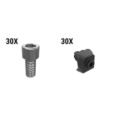 627-9568: Carbide Chisel Mulcher Tooth Kit - Qty 30