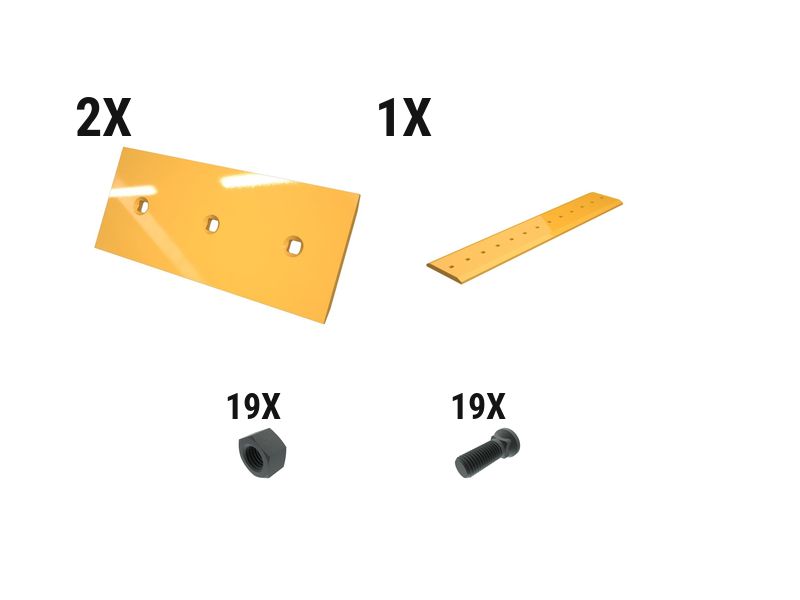 620-3473: 19 mm Grader Front Blade Edge Kit