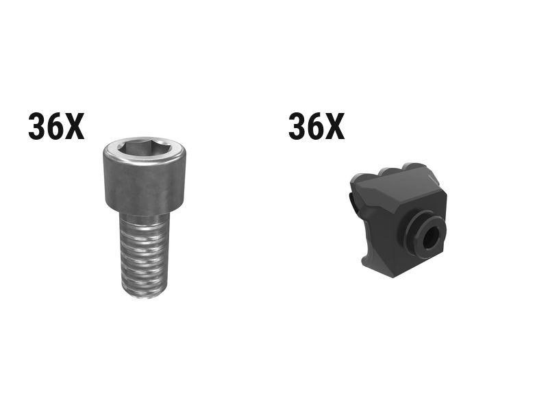 627-9570: Carbide Chisel Mulcher Tooth Kit - Qty 36 6279570 Caterpillar