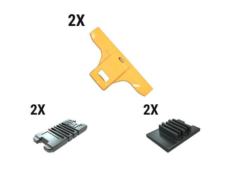 624-1239: 32 Mm MAWPS Sidebar Prot Kit - Qty 2 6241239 Caterpillar