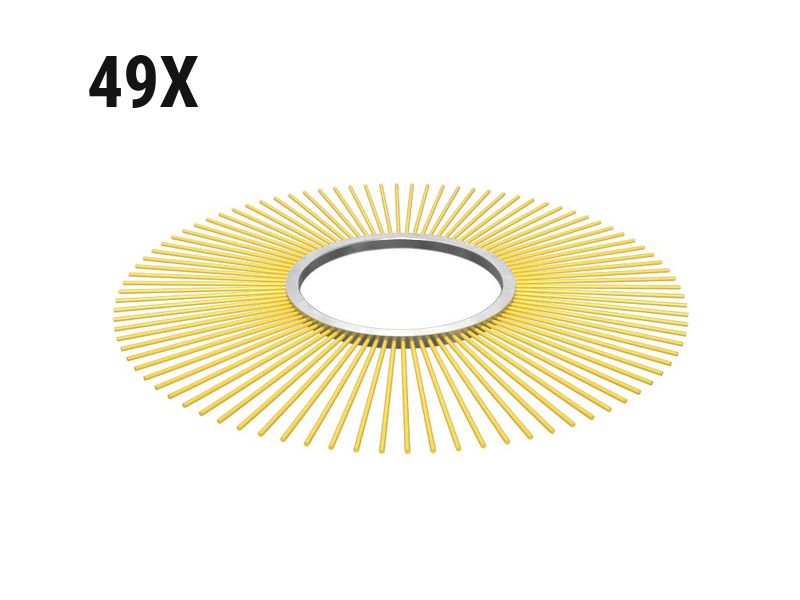 627-1474: 700 Mm Poly Broom Bristle Kit - Qty 49 6271474 Caterpillar