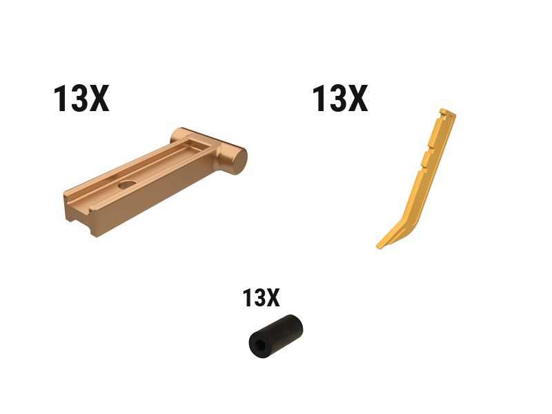 622-4321: Long Scarifier Shank Kit - Qty 13 6224321 Caterpillar