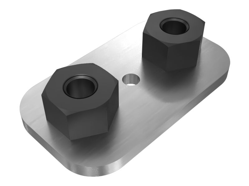 628-0369: 8mm Scarifier Frame Mounting Plate